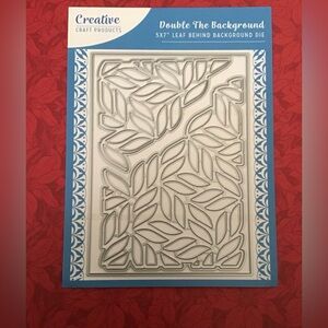 Creative Craft Leaf Behind 5x7 background dies